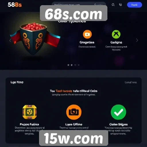 Recursos e funcionalidades do site 68s.com