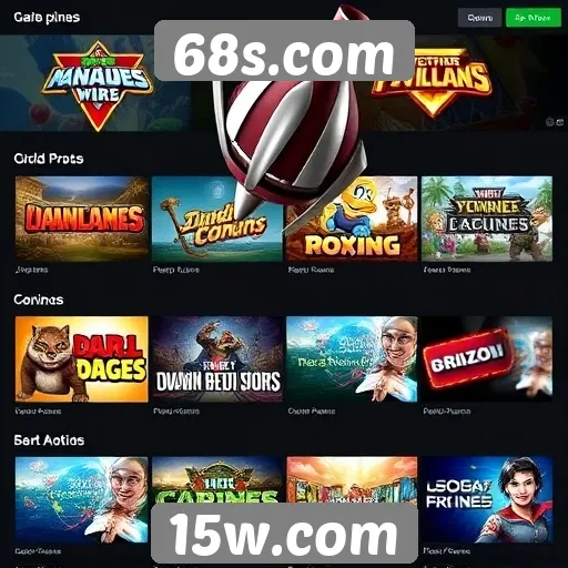 Análise da biblioteca de jogos disponíveis em 68s.com